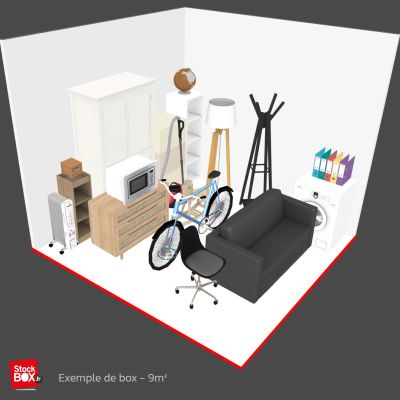 Exemple de box 9m²
