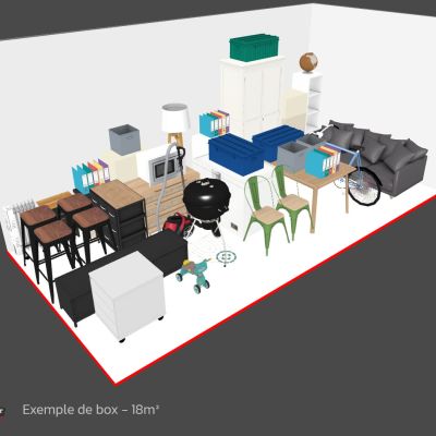 Exemple de box 18m²